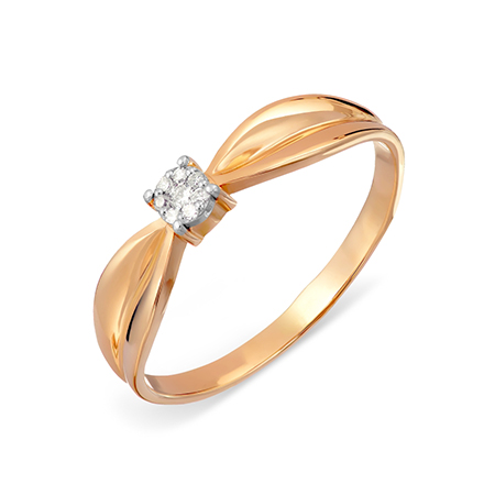Кольцо, золото, бриллиант, Т131017522
